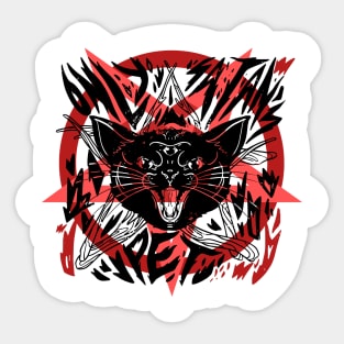 Devil Cat Sticker